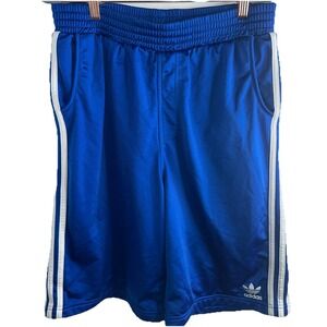 Mens XL OG Original ADIDAS Basketball Shorts Big, Long, Thick & CLEAN!! Blue